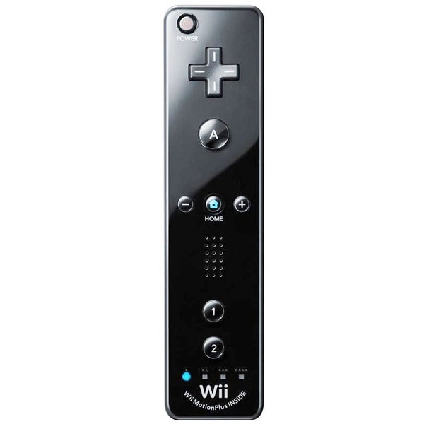 Wii Plus Ohjain Musta Nintendo (tehdashuollettu)