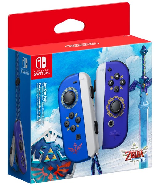 Nintendo Switch Joy-Con Controller Pair Skyward Sword (k&auml;ytetty)