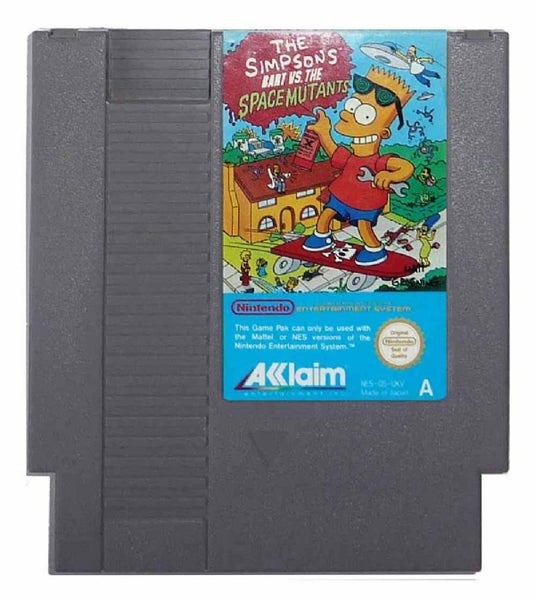 The Simpsons Bart vs the Space Mutants NES (k&auml;ytetty)