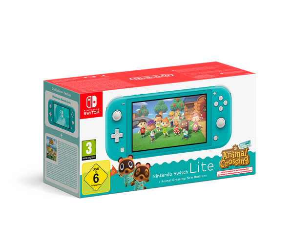 ​Nintendo Switch Lite Animal Crossing New Horizons Bundle Turquoise