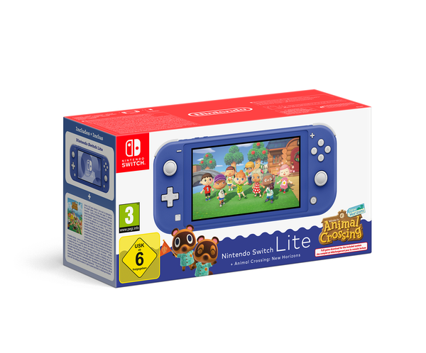 ​​Nintendo Switch Lite Animal Crossing New Horizons Bundle Blue