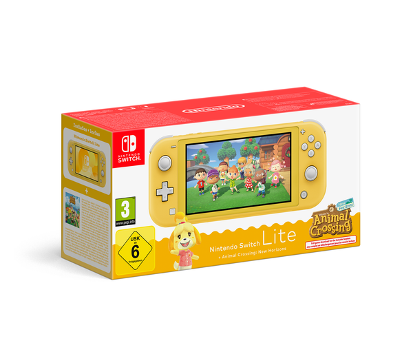 ​Nintendo Switch Lite Animal Crossing New Horizons Bundle Yellow