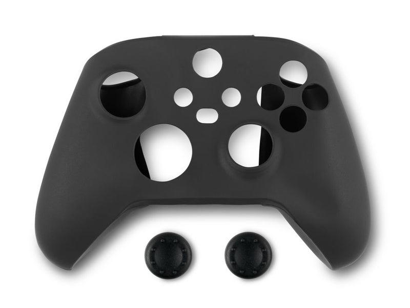 Spartan Gear Controller Silicon Cover and Thumb Grips Musta Xbox Series