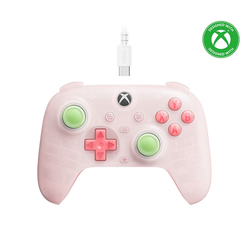 8BitDo Ultimate Mini Wired Xbox Pad Clear Pink