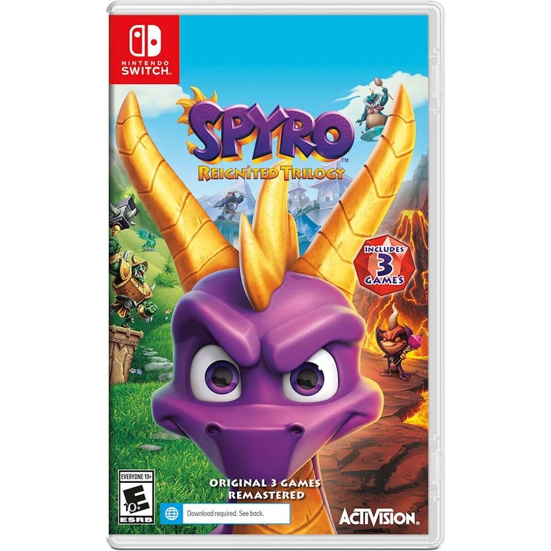 Spyro Reignited Trilogy Switch kansikuva