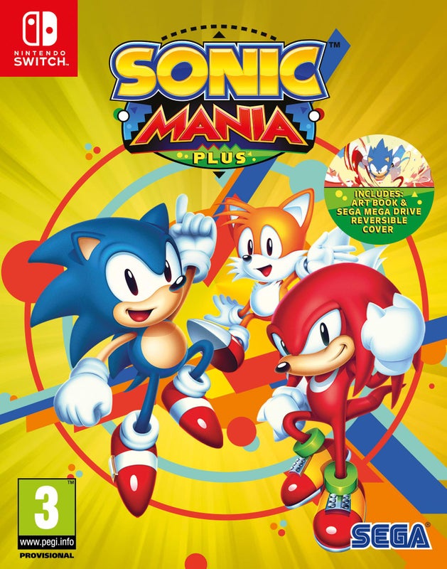 Sonic Mania Plus Switch kansikuva