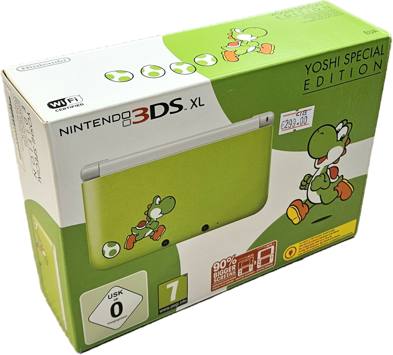 3DS XL Yoshi Special Edition (k&auml;ytetty) CIB