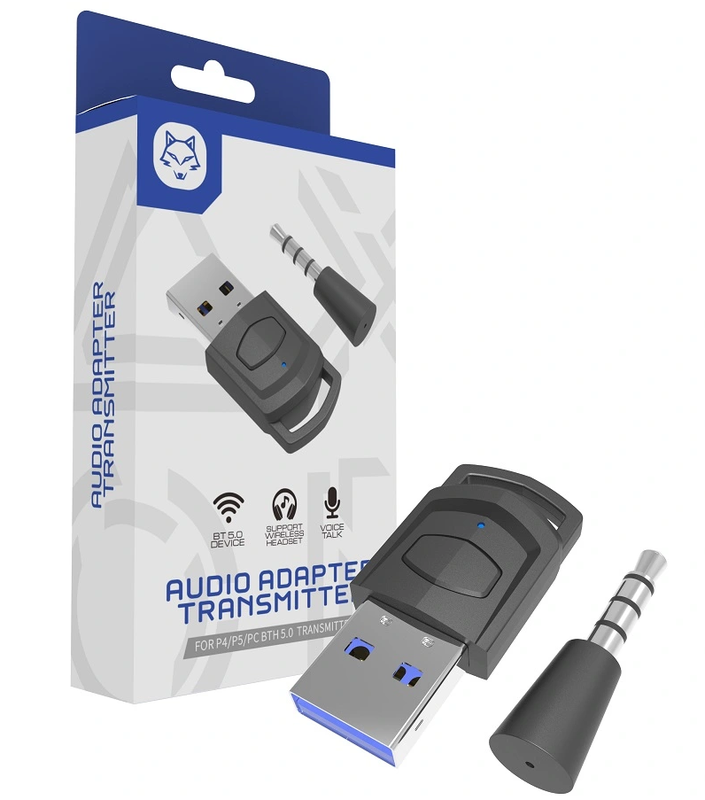 PS5 / PS4 / PC Headphone/Microphone Bluetooth Adapter