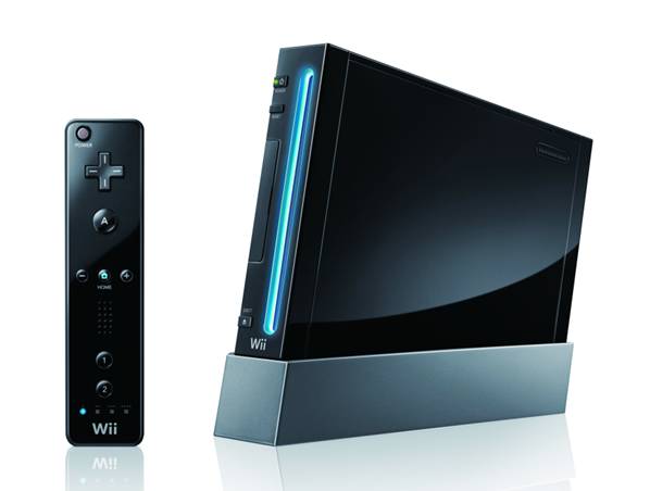 Wii-konsoli musta (k&auml;ytetty)