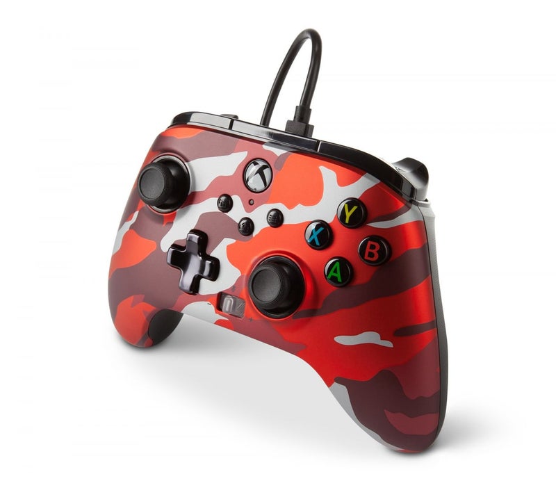 PowerA Enhanced Wired Controller Xbox Series X Red Camo
