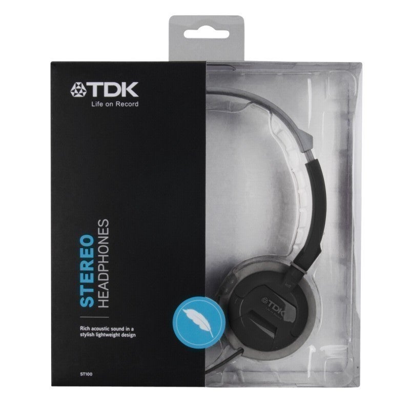 TDK ST-100 Headphones Musta